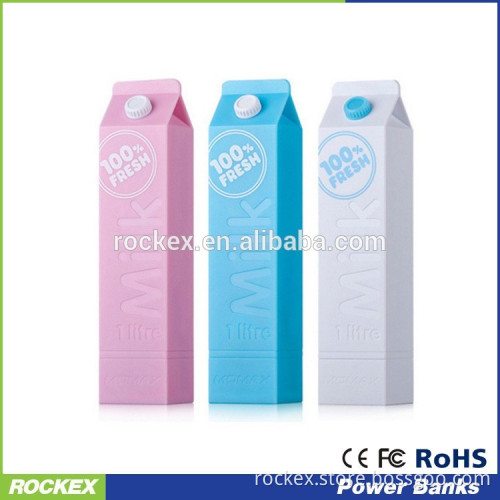 Lovely milk bottle design 2600mah power bank /battery bank